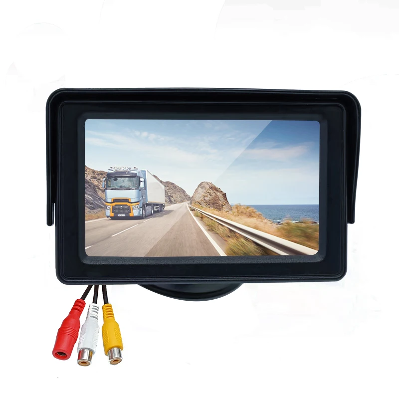 4.3 Inch Car TFT LCD Parking Reverse Monitor with Rear View 12V Radar Sensor Car Mirror Camera 4.3 Inch LCD Screen
