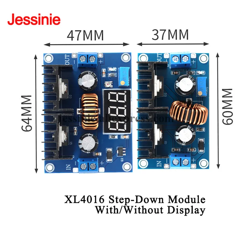 XL4016 High Power 8A DC Voltage Regulator Stetp down Adjustable Voltage Module Digital Display Converter Power Supply Board PCB