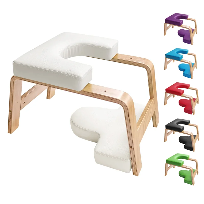Hot Selling Portable Wood Inverted Yoga Training Chair Fitness Exercise Portable Inverted Yoga Stool