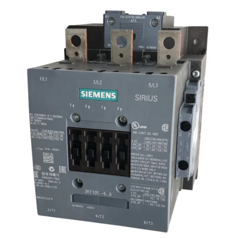 

SONGWEI CNC 3RT10566AF36 New And Original SIEMENS Power contactor 3RT1056-6AF36