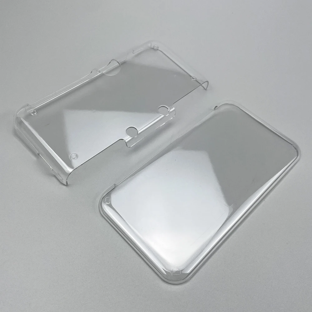 Clear Crystal Protective Case For New 2DS XL LL Plastic Hard Shell Skin Case Cover With Top Bottom Screen Film Stylus Pen Set