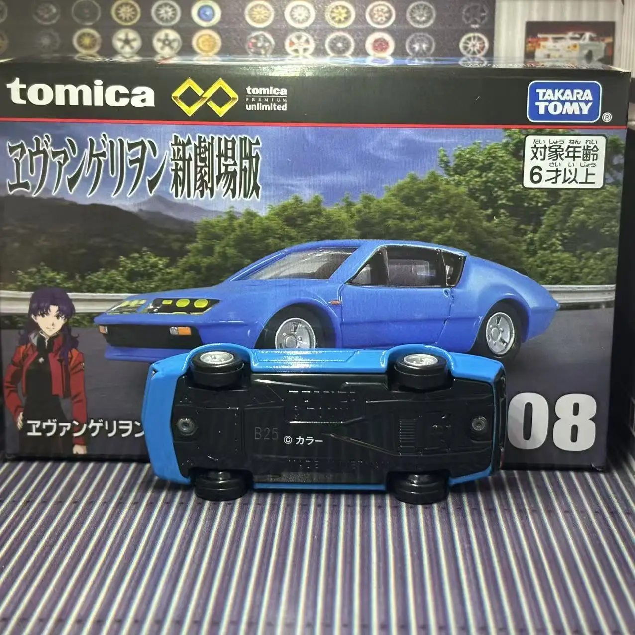 Tomica Premium Unlimited 08 Alpine Renault A310 Takara Tomy EVA Misato Katsuragi Diecast Alloy Car Anime Hobby Collection Model