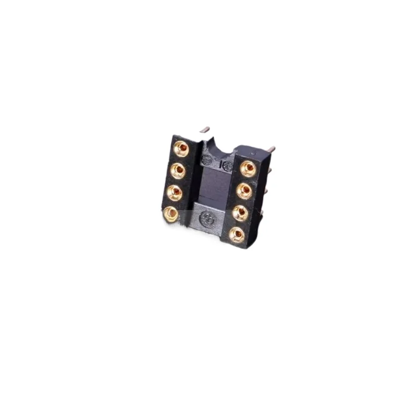 10Pcs 8P Fully Gold Plated Deluxe IC Block Nexton Original DIP-8 Round Hole Socket Heating Operational Amplifier