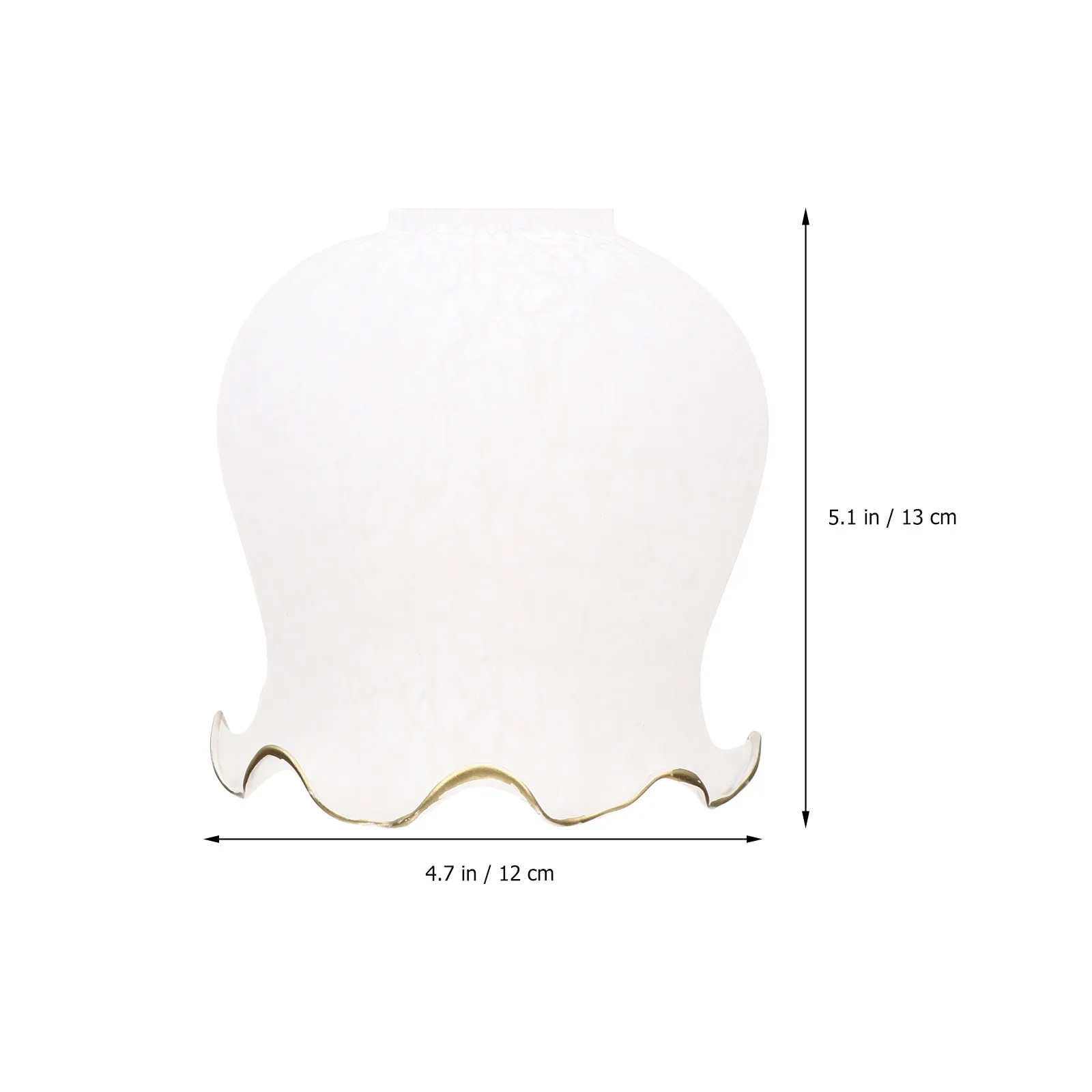 Glass Lamp Shade Cover Contemporary Soft Diffused Light Dust Resistant for Bedroom Living Room Office