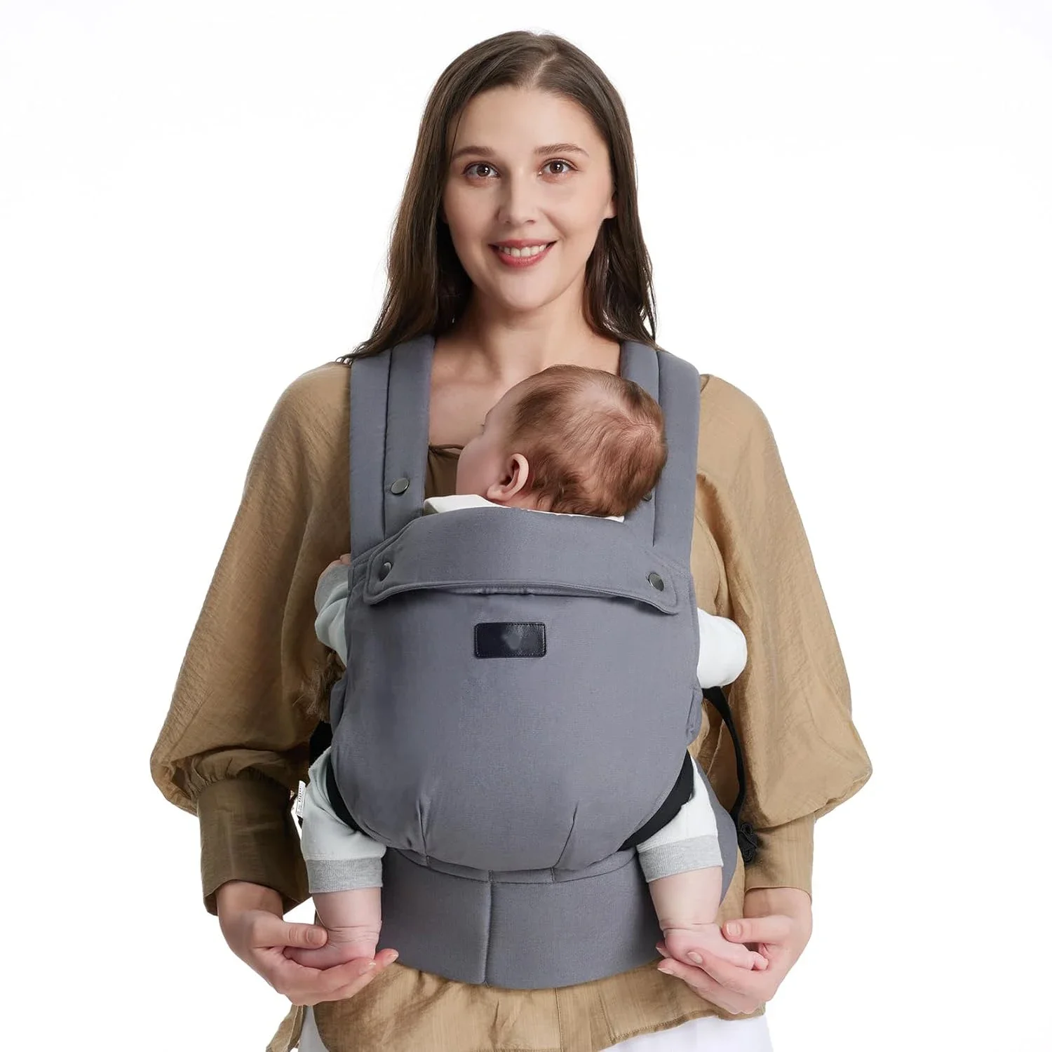 Baby Carrier Newborn to Toddler - Ergonomic, Cozy and Lightweight Infant Carrier for 7-44lbs, Effortless to Put On