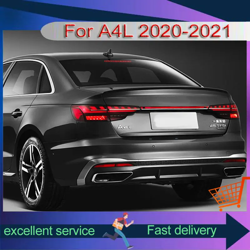 Taillight For Audi A4 2020 2021 Modification B9PA Dynamic Through Light Assembly DRL Rear Lamp Upgrade LED Auto Tools Accessorie