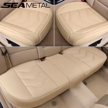 Luxury car seat cover PU leather seat cushion covers universal auto interior protection pad mat four season car accessories