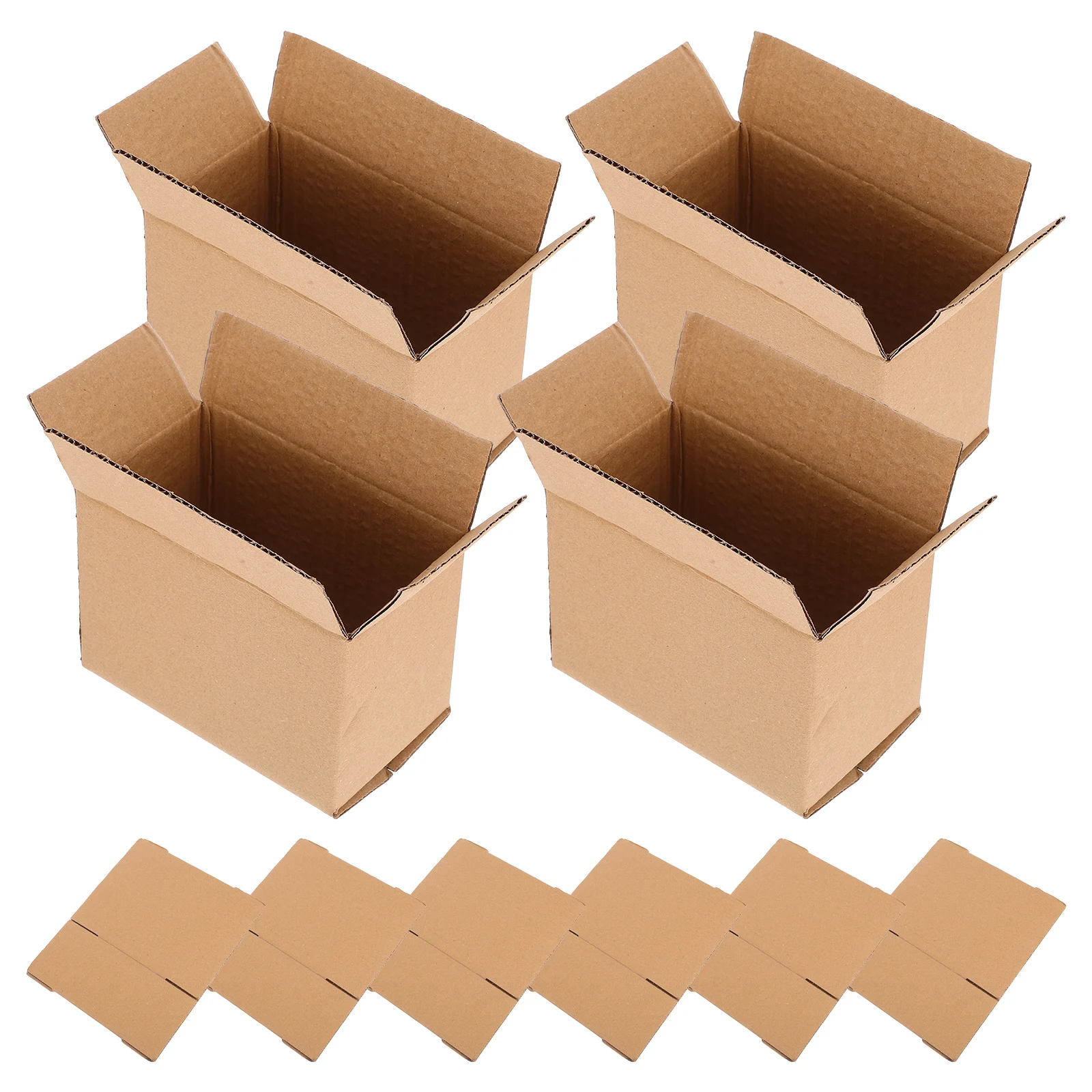 

10pcs Corrugated Cardboard Shipping Boxes for Packing Moving Safe Reusable Small Packaging Boxes MAILING
