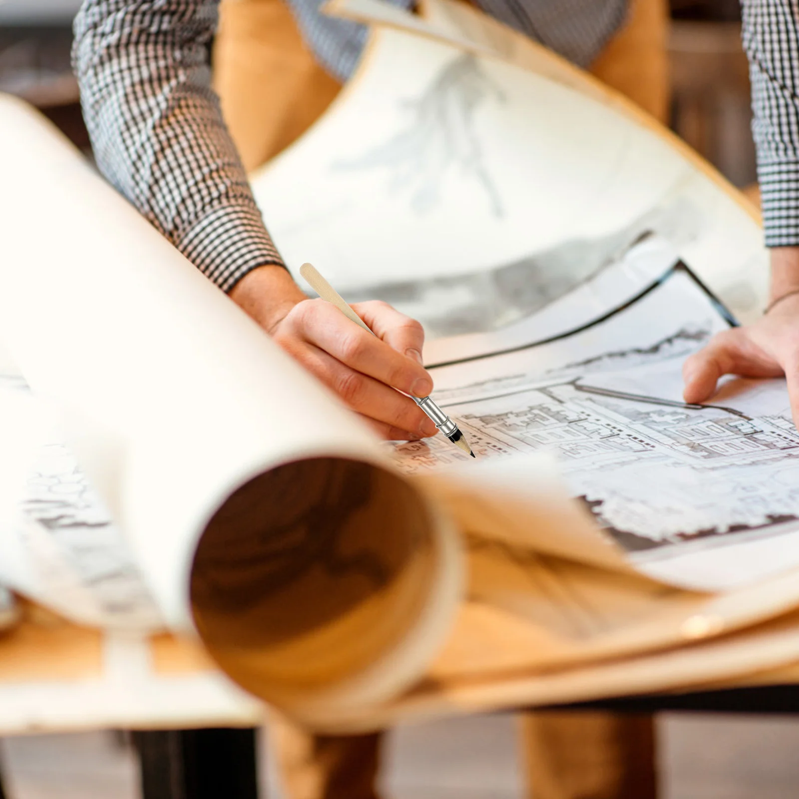 

12 шт., удлинители для карандашей, портативные держатели для рисования, художественная DIY акварельная бумага, книга для эскизов