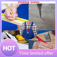 B69C 10PCS Carpenter Pencil With Sharpener Mechanical Carpenter Pencils Set Deep Hole Marker With 36 Refills