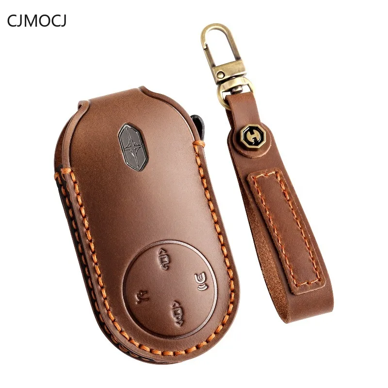 

Premium Genuine Leather Key Cover Case for STELATO S9 / S9T Range Extender MAX / Ultra (2024-2025) - Protective Key Fob Shell