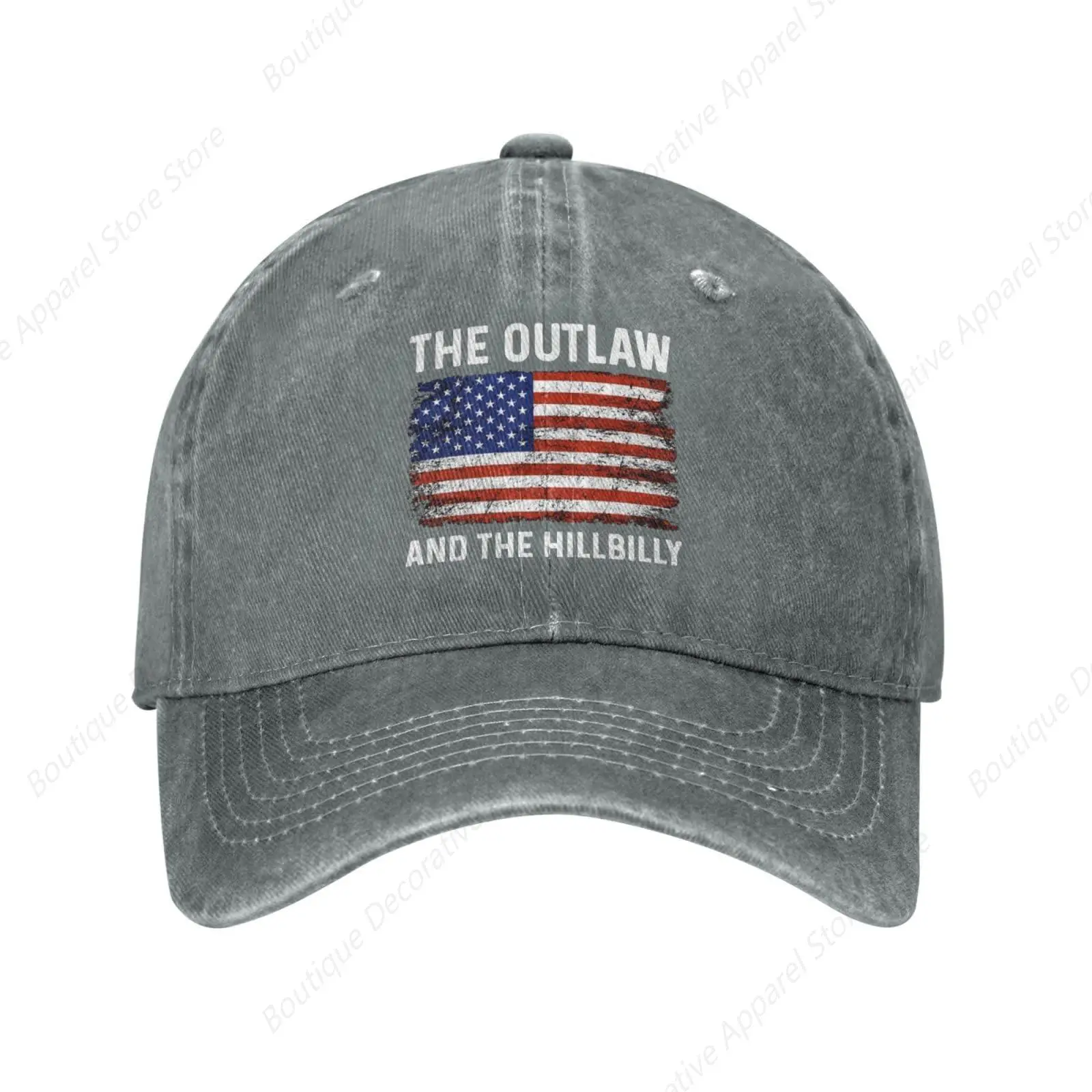 Outlaw Hillbilly 2024 Flag Hat Outlaw Hillbilly 2024 Hat Red image 3
