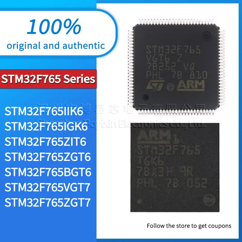 

Original genuine STM32F765ZGT6 STM32F765ZIT6 STM32F765ZGT7 STM32F765VGT7 STM32F765BGT6 STM32F765IGK6 STM32F765IIK6