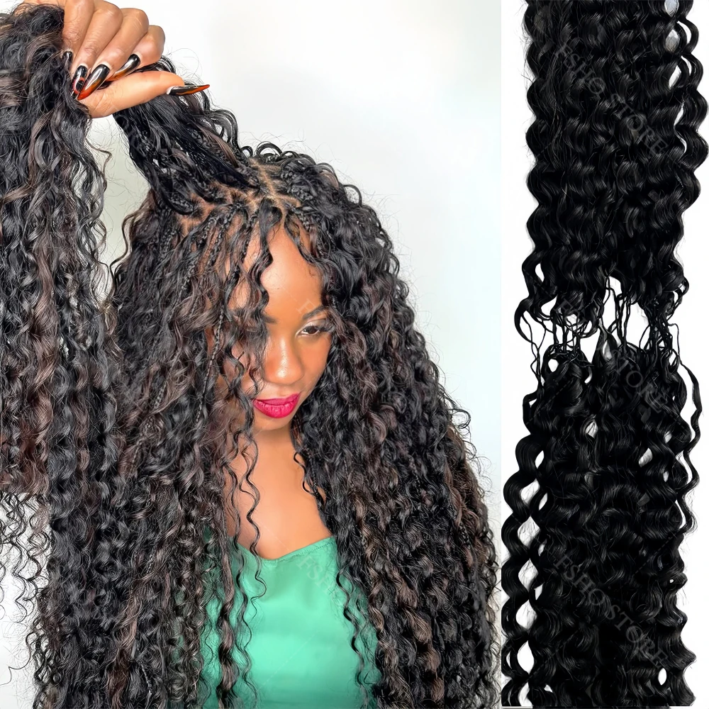 

Волосы для плетения крючком Deep Wave для причесок Boho Twist, 12A, невидимые нити, волосы для плетения крючком Feather, безузловые волосы Water Wave, натуральные волосы для плетения крючком