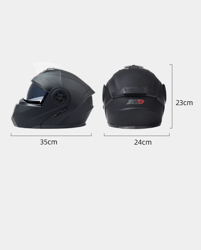 DOT-zugelassener cooler Motorrad-Rennhelm mit doppelter Linse, Integralhelm, Winter, warm, Fahrer, modularer Motorradhelm, Kask Casco – Detail 13