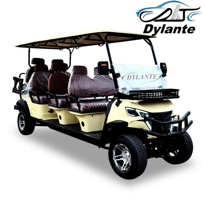 Affordable Custom Golf Cart, 150W Solar Panel Powered Off Road Golf Cart, Lithium Battery (72V120AH), Electric Golf Cart