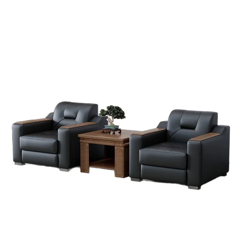 

Simple and modern, sofa, reception, leisure, three people, coffee table