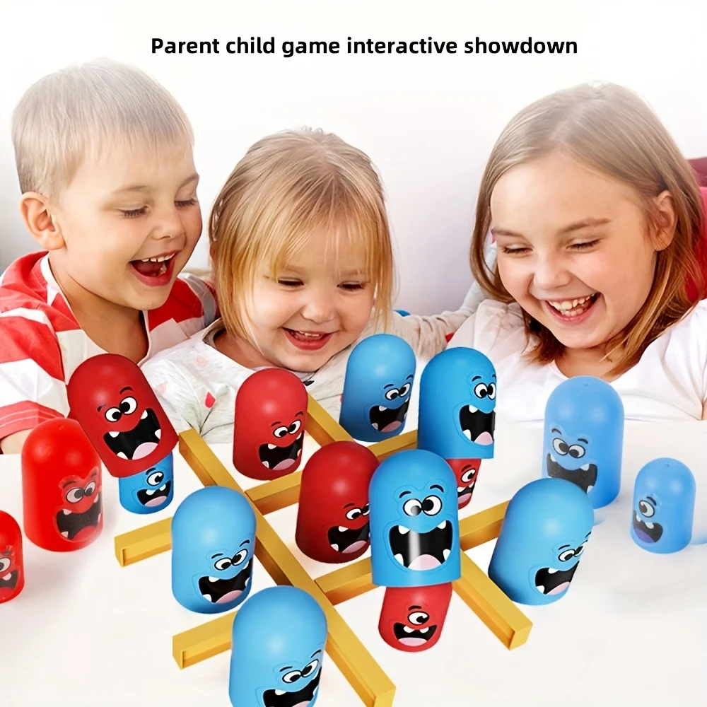 

Классическая модернизированная игра для путешествий Tic-Tac-toe, настольная игра для семейных сбора двух игроков, мышление головоломок, взаимодействие родителей и детей