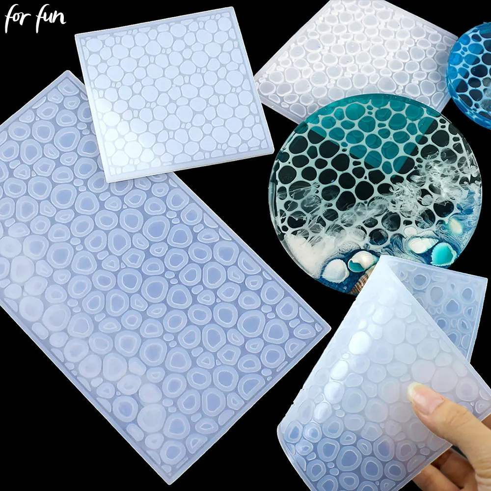 Moldes de silicona de ondulación de agua de viento de océano, pegamento de goteo UV, molde de resina epoxi AB, molde de relleno decorativo hecho a mano, herramientas manuales
