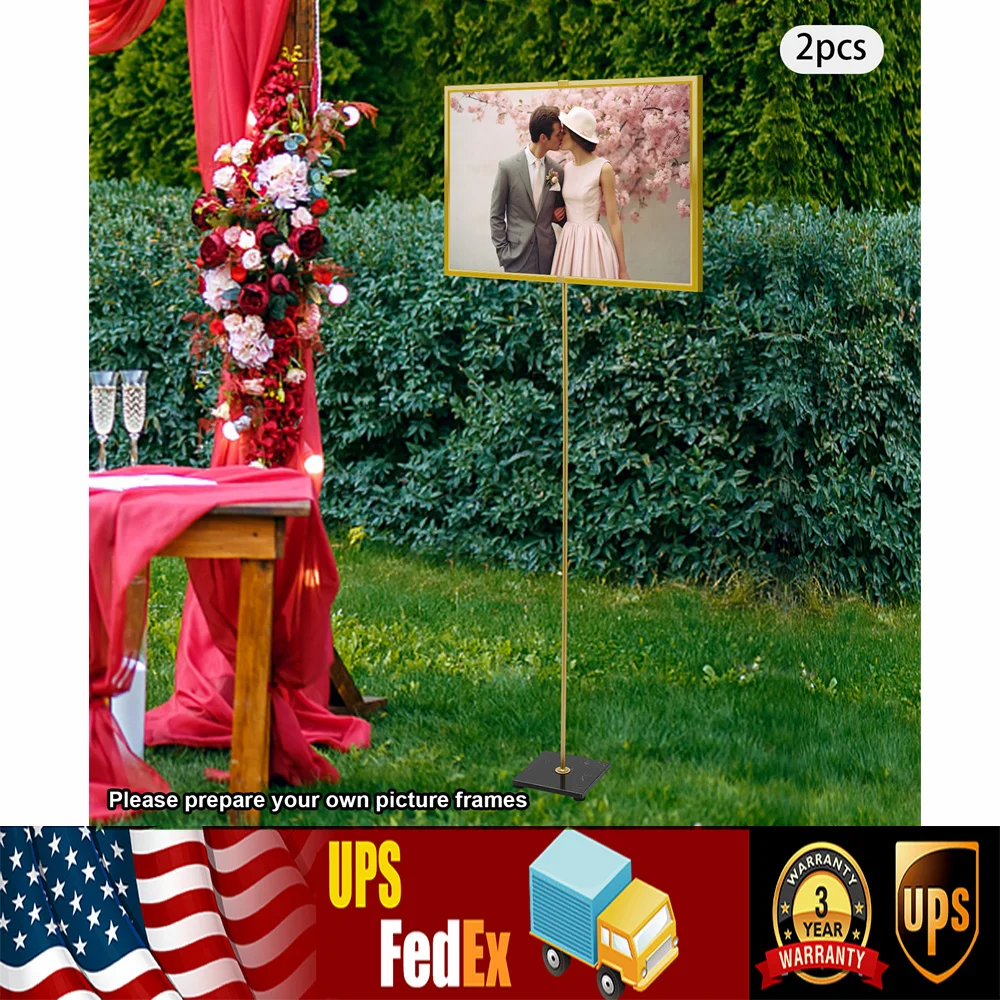 Wedding Easel Stand Floor Mount Advertising Posters Picture Photo Display Stand