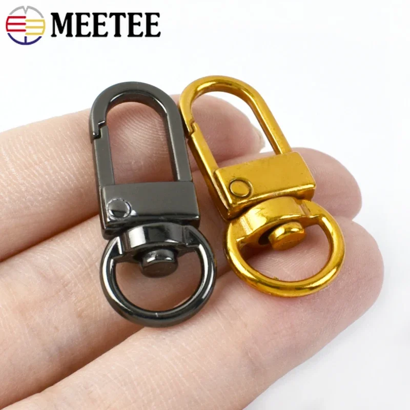 5/10/20pcs Meetee Metal Buckles Handbag Strap Lobster Carbiner Swivel Snap Hook Chain Clasp DIY Bags Hardware Sewing Accessories