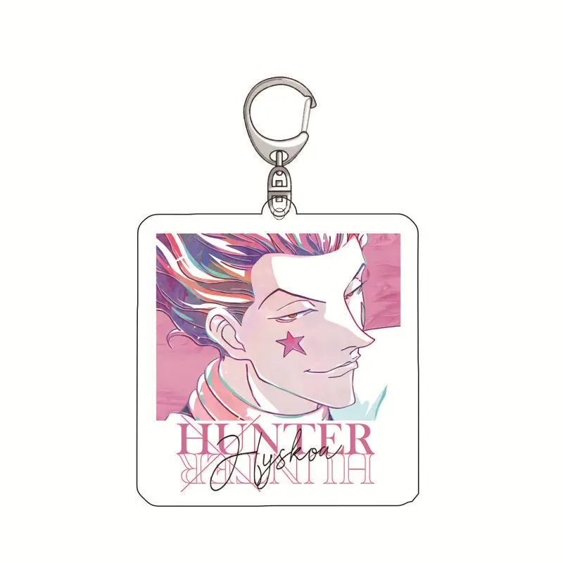 

HUNTER×HUNTER Anime Peripheral Acrylic Pendant Keychain Cute Cartoon Character Charms for Bags Keys and Desktop Decoration