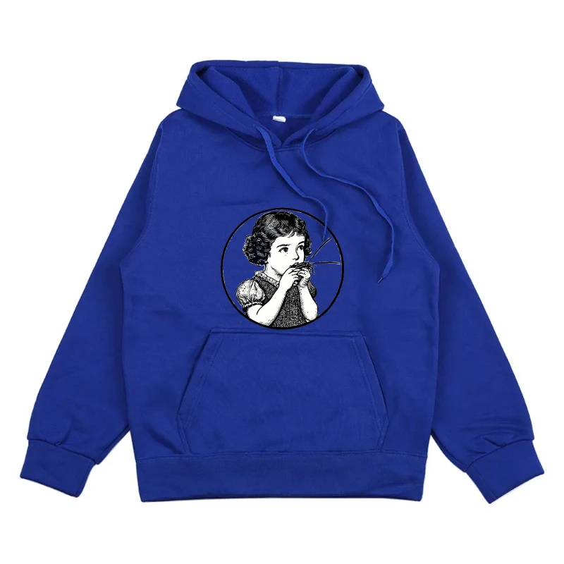 هوديي للرجال والنساء أزرق ملكي كندا مونتريال مطبوعة هوديي كاجوال ملابس الشارع في الهواء الطلق #2