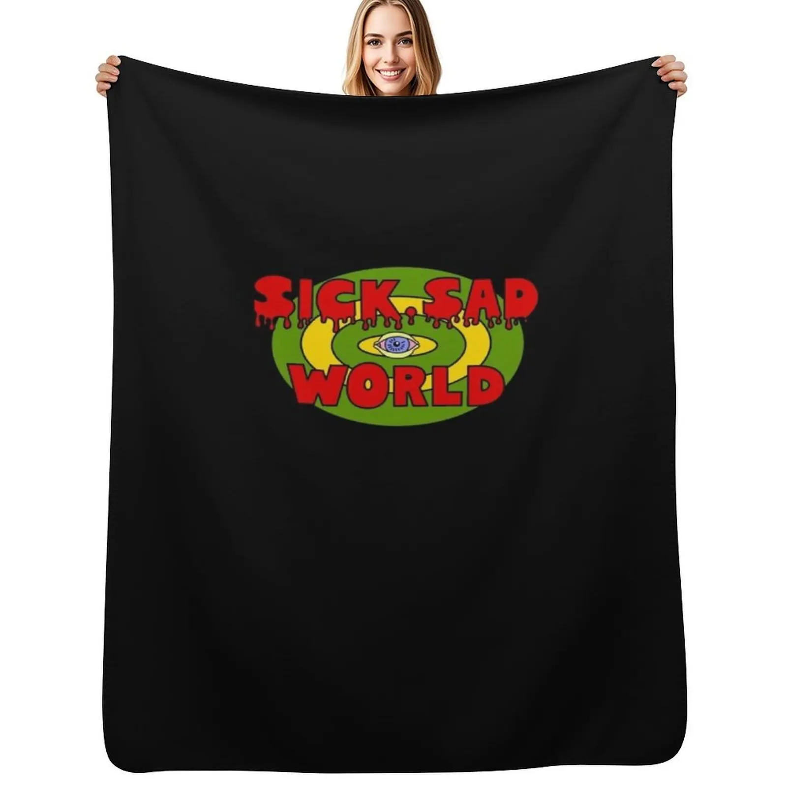 Sick, Sad World Throw Blanket Luxury Stuffeds Custom sofa bed For Decorative Sofa for sofa Blankets