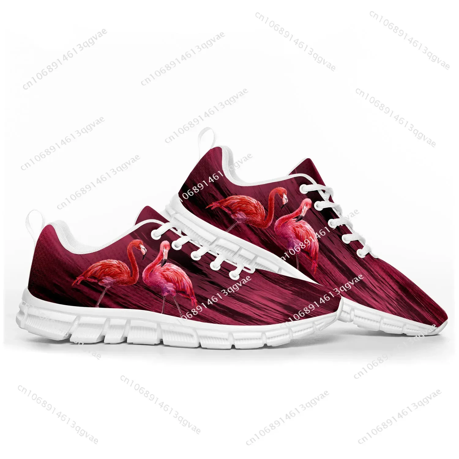 Chaussures de sport imprimées flamant rose pour hommes et femmes, baskets personnalisées pour adolescents, chaussures sur mesure décontractées pour enfants, chaussures de couple de haute qualité