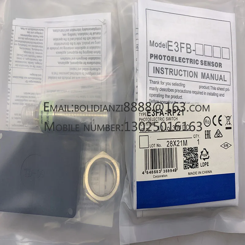 Imagem -05 - Sensor de Tiro Físico Sensores Spot E3fb-dp22 E3fb-dp23 E3fb-dn23 E3fb-dn22 Stock Warranty