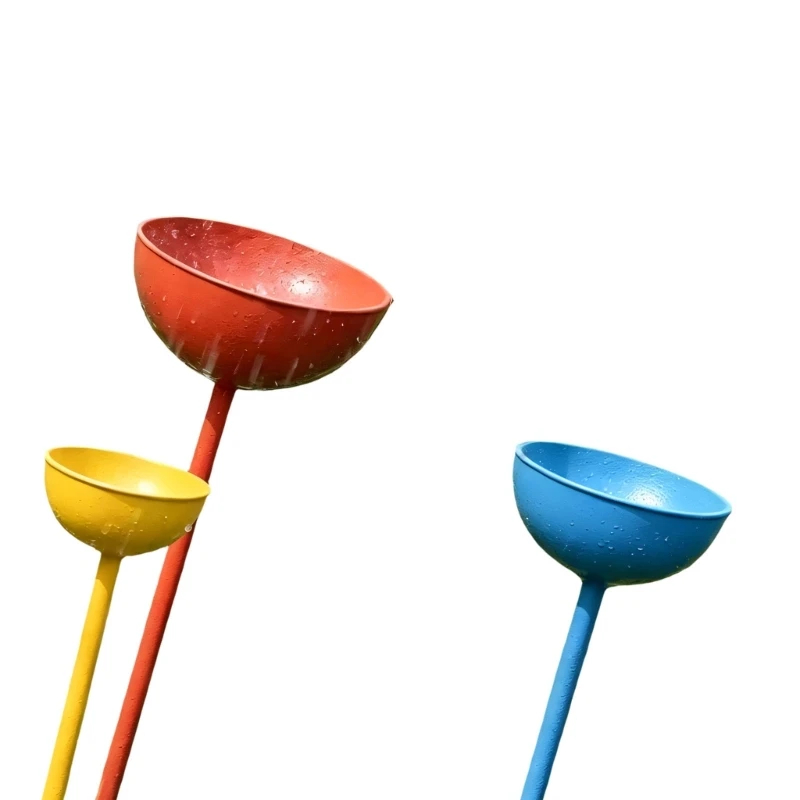  Bird Bath Bowl Stake Set for Lawn Water Spots and Outdoor Wildlife Use