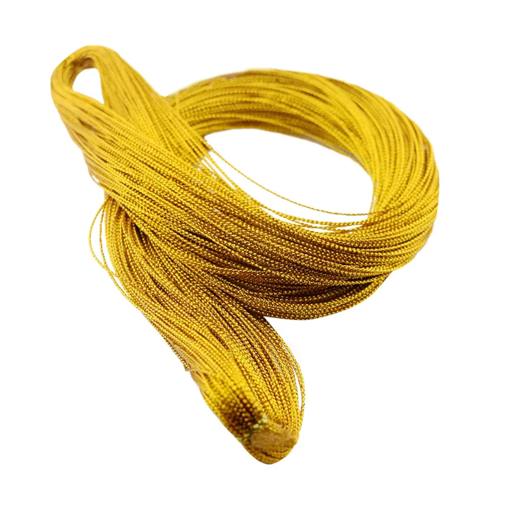 1 مللي متر 91 متر الذهب مضفر النايلون علامة سلسلة ل الديكور قلادة مجوهرات الحرفية المشاريع التسمية عرض التسمية سلسلة علامة خط