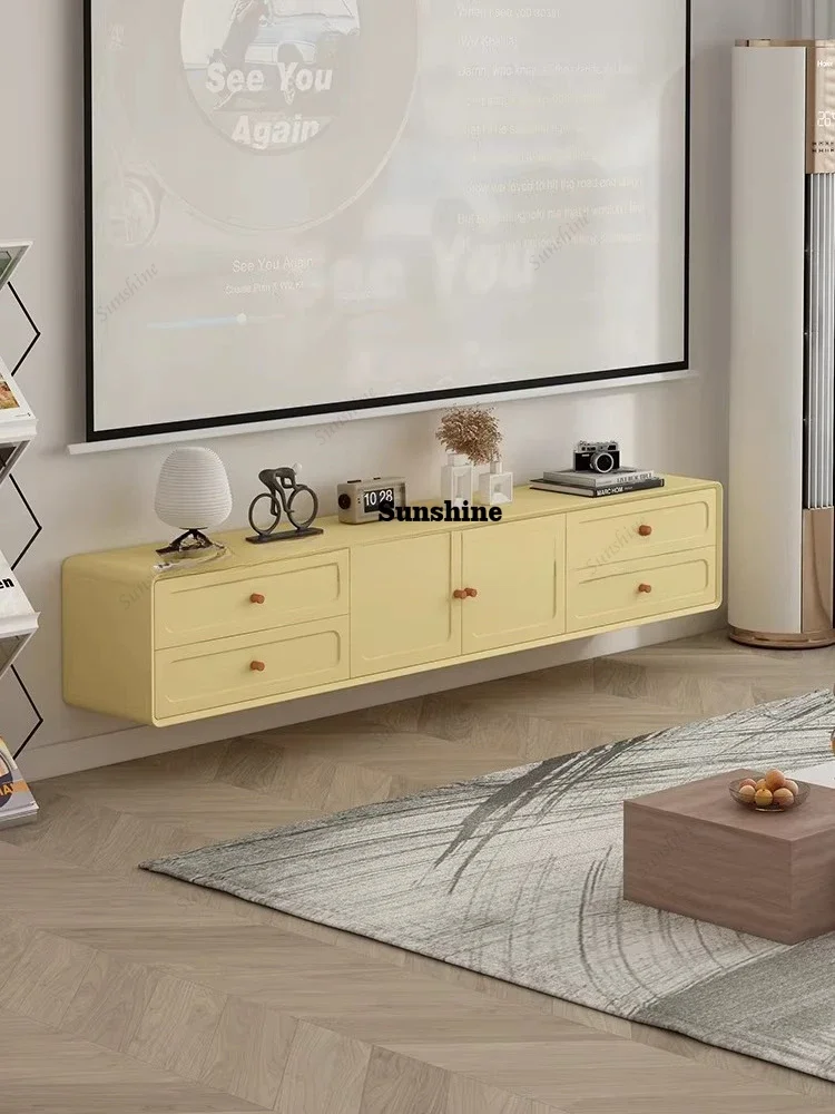 

Cream style TV cabinet living room home large capacity storage cabinet can be customized FT