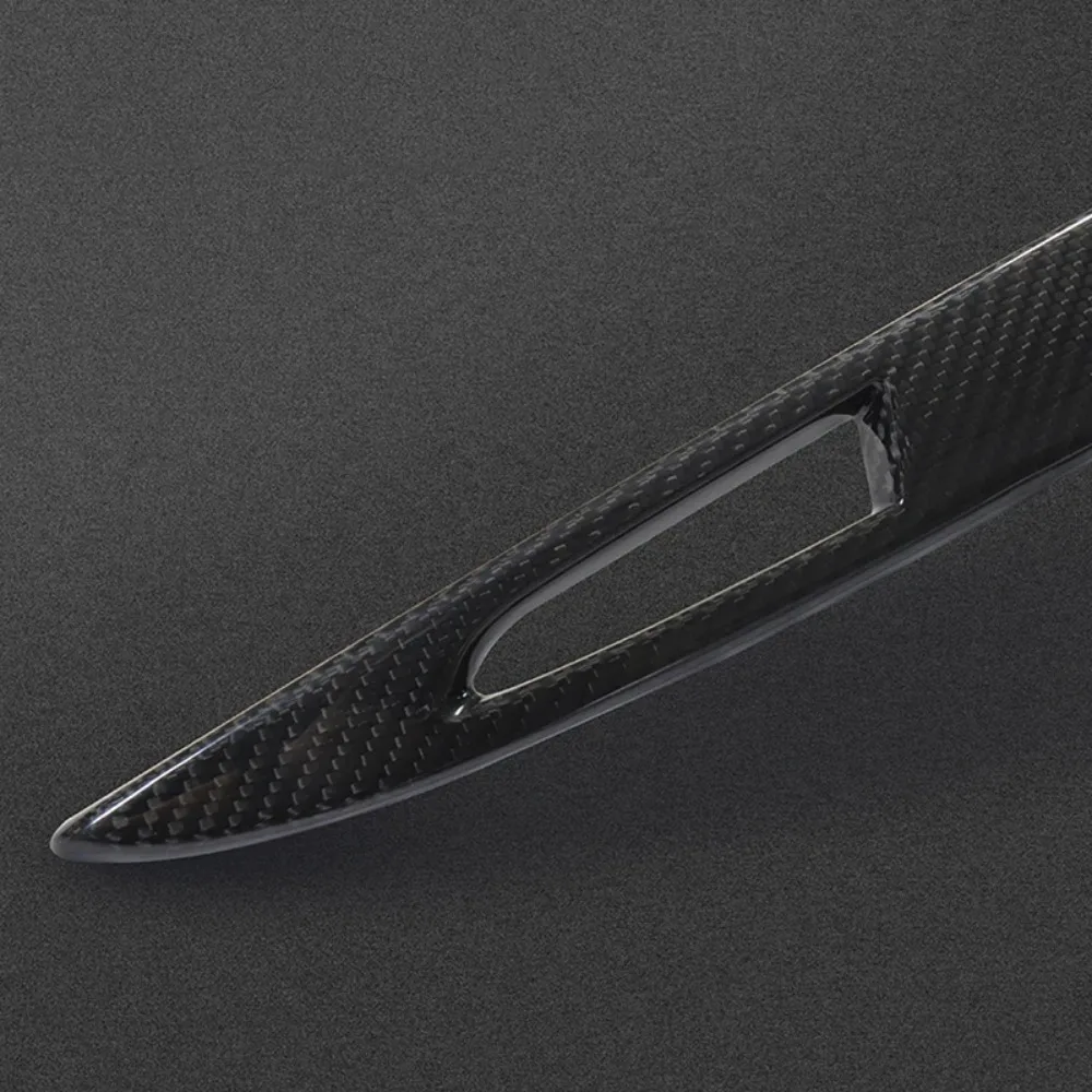 Carbon Fiber Auto Rear Trunk Tailgate Trim Sticker For Tesla Model S Car Trunk Door Strip Cover Auto Tuning Accessories Exterior