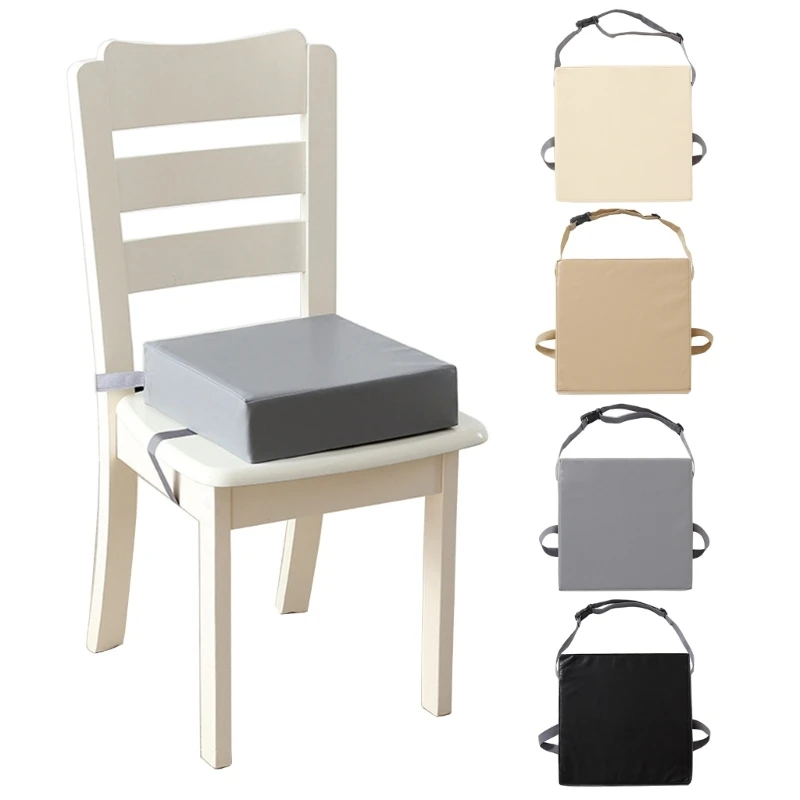 Coussin siège en PU imperméable pour les tout-petits, rehausseur Portable, Table à manger, fond antidérapant, coussin à