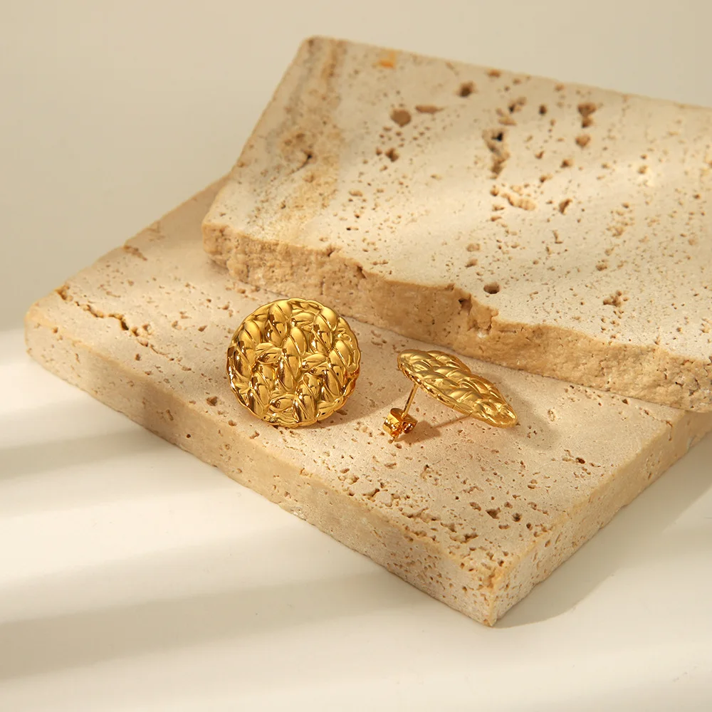 مسمار دائري من الفولاذ المقاوم للصدأ باللون الذهبي مقاس 20 مم على شكل دائري