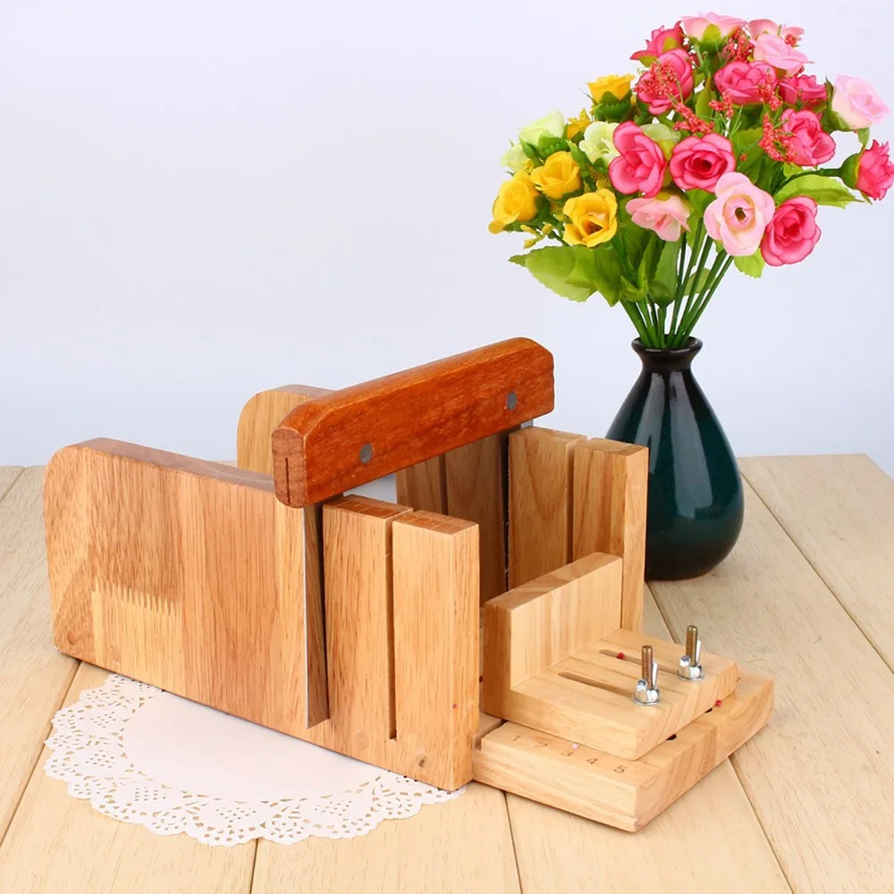 

Oak wood material Soap Cutter Integrated cutting table Tool set combination Soap Making Tool Dual groove design