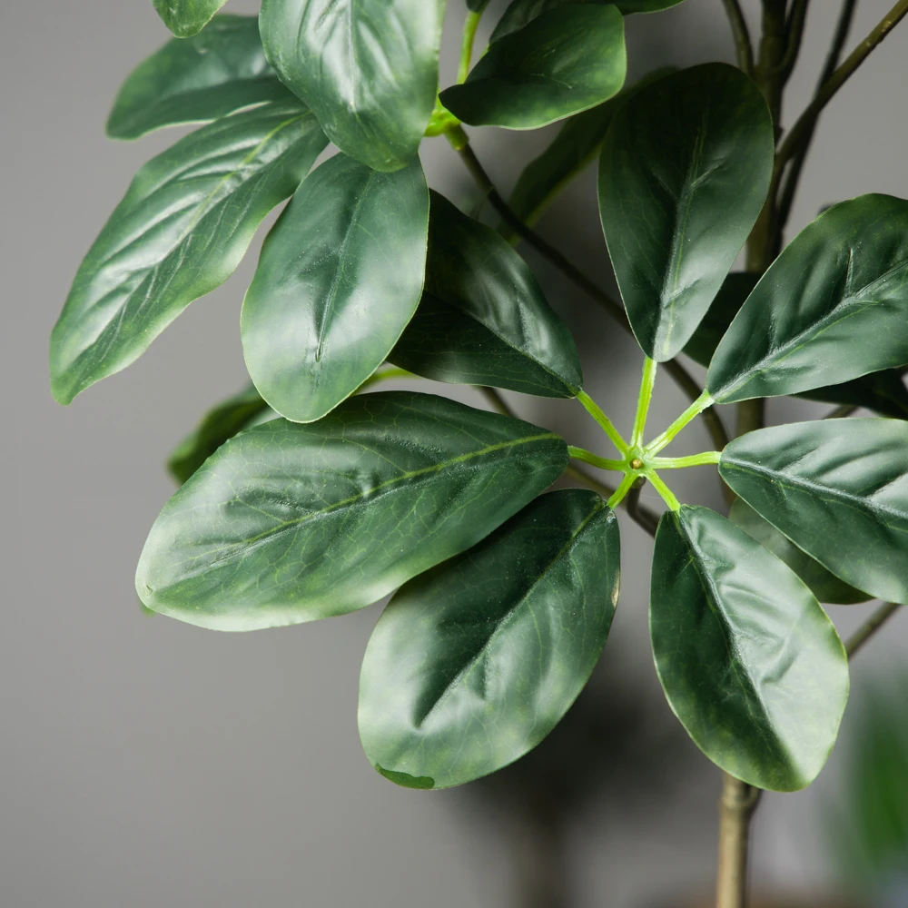 85/98cm Artificial Monstera Plant Fake Tropical Palm Leafs Faux Maranta Tree Plastic Green Schefflera Branch For Home Shop Decor - view 6