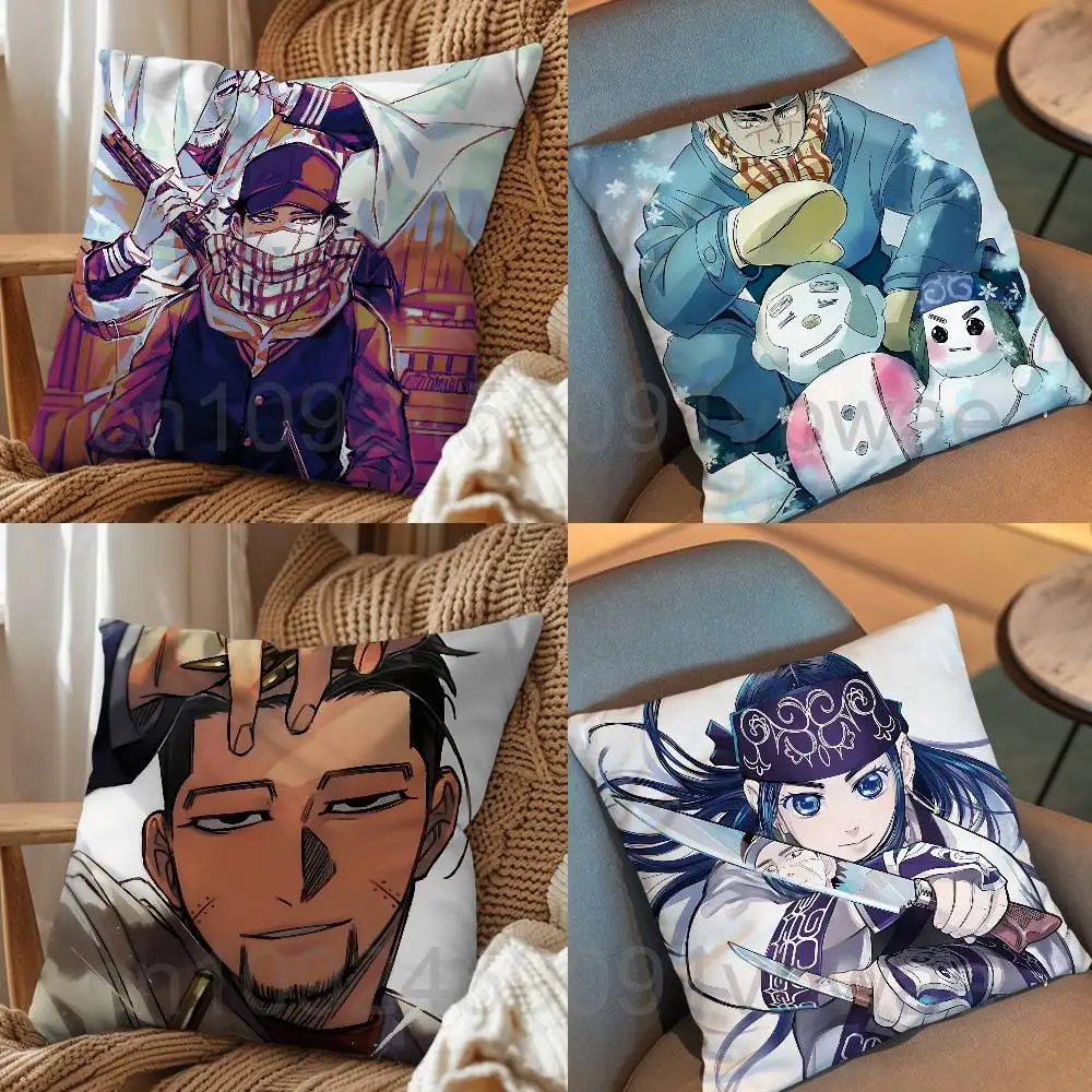 

Ogata Saichi Sugimoto Golden Kamuy Pillow Case Office Cushions Suitable For Sofa Car Bedroom Decorative Cushion Cover