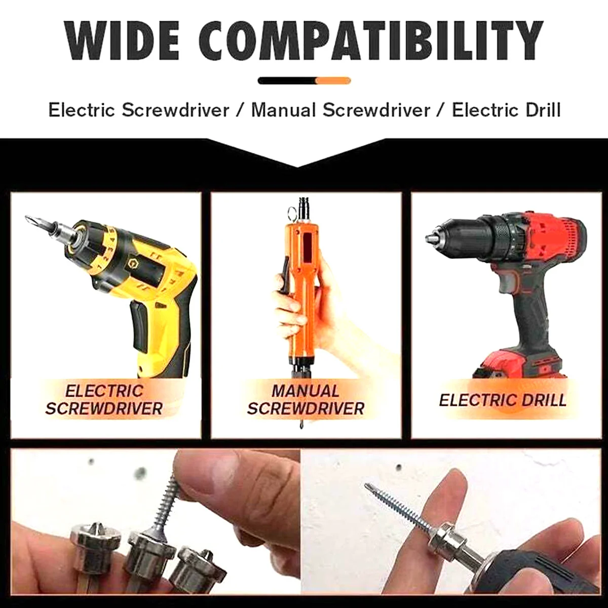 5 قطعة لقمة تحديد المواقع المسمار دفعة مقاومة للتآكل مقاومة للصدأ سهلة التركيب تستخدم وظائف غريبة للمنزل مشروع النجارة الأساسية