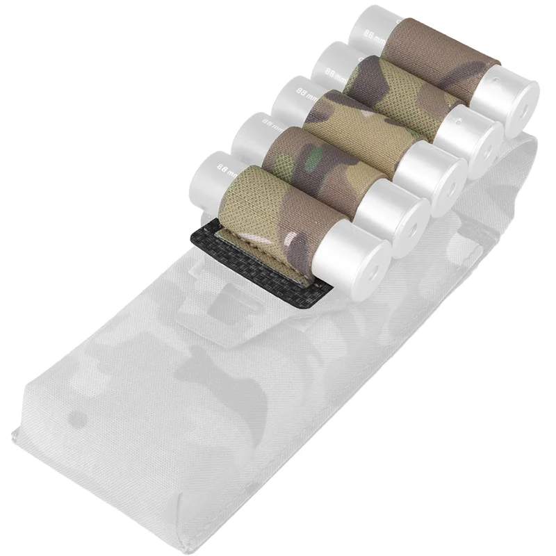 5-Round 12 مقياس بندقية شل الحقيبة مولي لوحة معلقة حامل خرطوشة مرنة للجيش/الصيد/حامل الذخيرة الادسنس