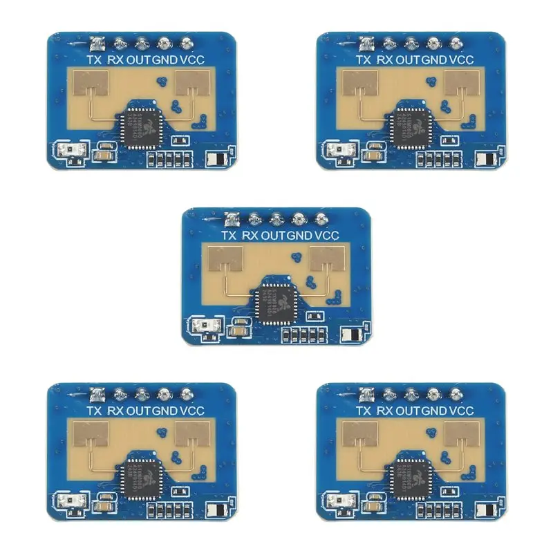 AEE7-5 Pcs 24G Mmwave HLK-LD2410C Human Presence Radar Sensor Intelligent Sensor Motion Detection Module