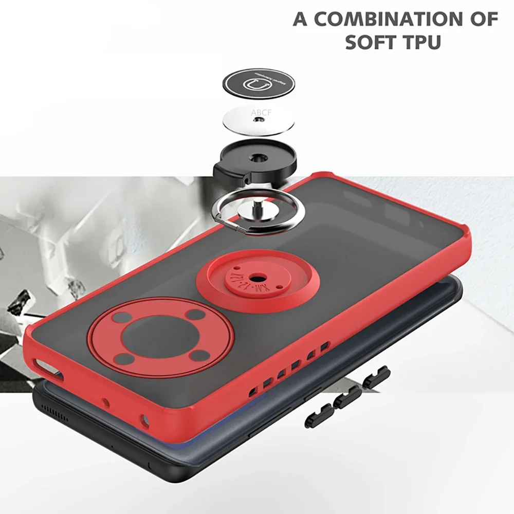 حافظة سيارة مغناطيسية مضادة للسقوط ومضادة للصدمات لهاتف Honor X5 X6 X7B X8B X9B Play30 Plus X30 Magic 4 50 6 Lite غطاء صلب متين