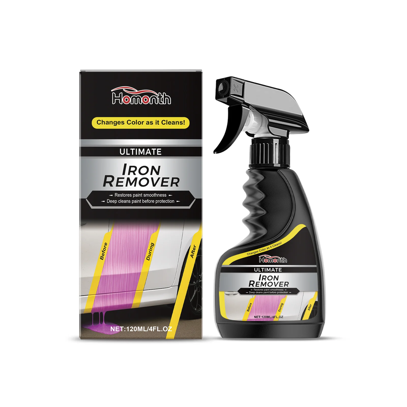 

Automotive Rust Dissolver - Advanced Formula for Wheel Hub Cleaning & Metal Surface Restoration with Mirror Finish