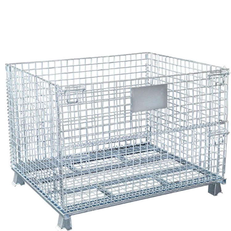 Industrial iron frame turnover box transportation cage feeding cage storage cage logistics sorting basket storage