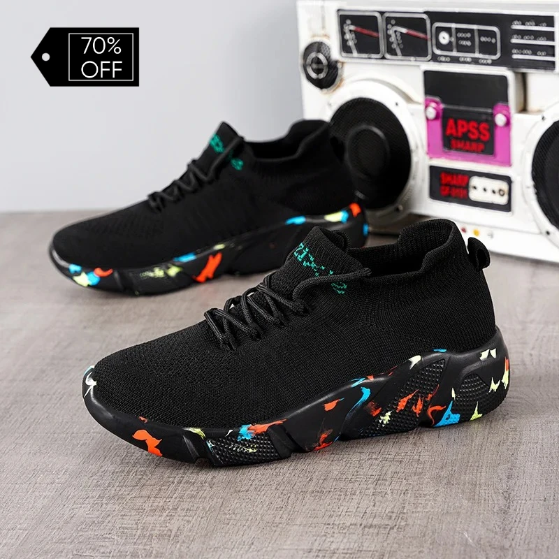 

2026 Woman Sneakers Platform Sports Shoes Comfortable Ankle Sock Shoes Zapatillas Increase Height Casual Shoes
