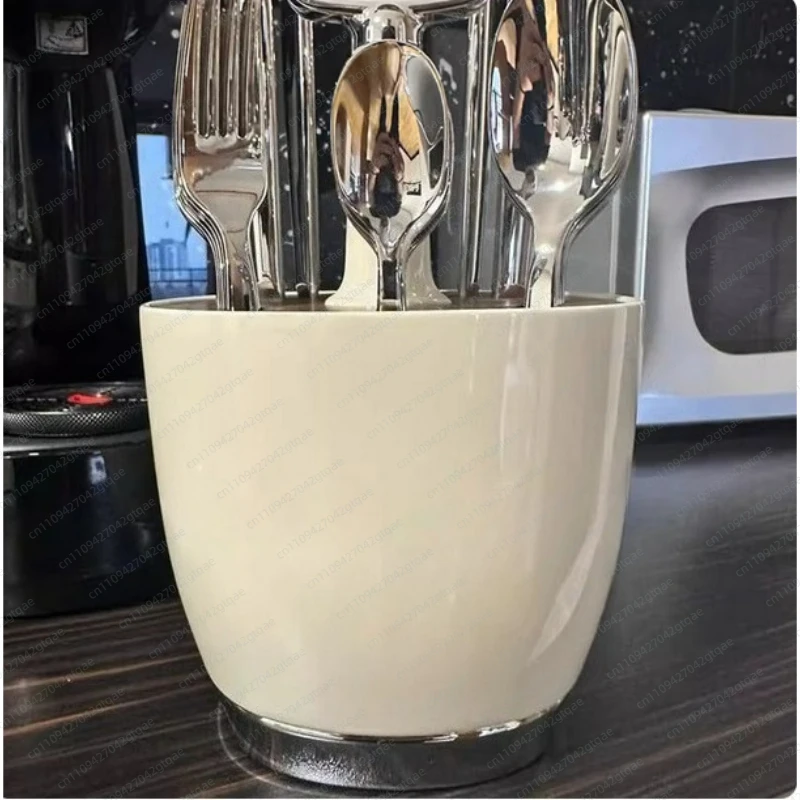 

Элитная подставка для столовых приборов в западном стиле, подставка для столовых приборов из натурального дерева