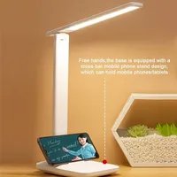 Folding Table Lamp Eye Protection 3 Color Dimmable Touch LED Lamp 360° Flexible Desk Light Bedside Reading Lamp USB Rechargeable