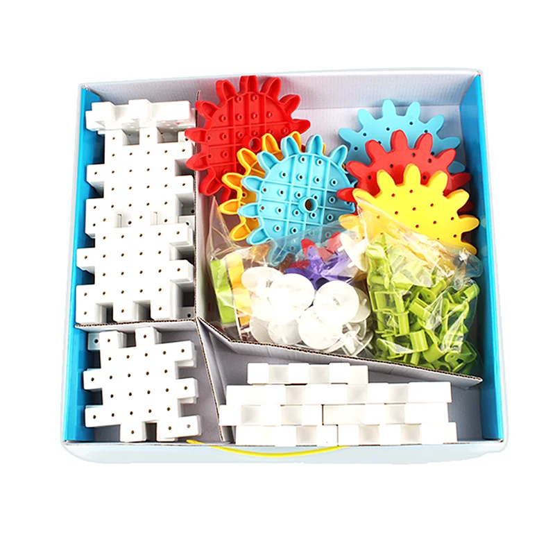 96Pcs blocchi di plastica per bambini giocattoli blocchi di ingranaggi giocattoli giocattoli fai da te giocattolo educativo creativo per bambini