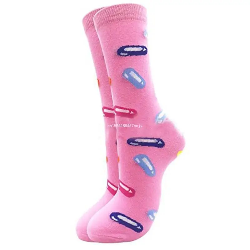 Unisex Novelty Cotton Socks Funny Doctor Nurse for Pill Stethoscope Hosiery Dropship